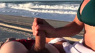Beach sex is the craziest way to have heavy orgasm for a cock