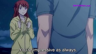 Hentai Pool Sex After BBQ - Sweaty Anime Teen Fucks Wet Pussy Outdoor