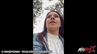 This Little Slut Goes Into the Forest to Get Fucked in the Back of the Pickup