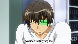 Uncensored Hentai: College Girls with Big Tits Revealed by X-Ray Glasses