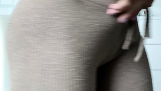 Cute curly brunette solo webcam masturbation