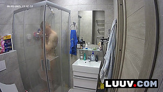 LUUV. Abbadon takes a shower before a scene with his girlfriend