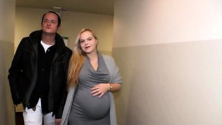 German Threesome with Pregnant mom and 18yo amateur teen ffm