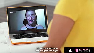 Lesbian Massage Sex - Spencer Bradley and Jenna Sativa Scissoring & Tribbing Hot Pussy