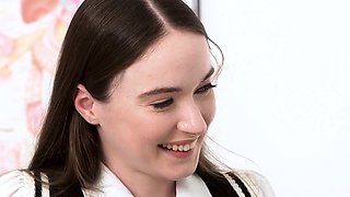 School Girl Triple Breeding Session