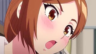 Uncensored Harem College Threesome with Hot Anime Girls