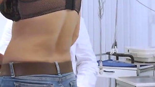 Horny head doctor fucks blonde patient