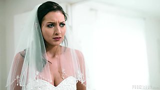 Cock hungry bride Bella Rolland gets fucked by his best man