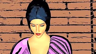 Indian Housewife Brutal Anal Sex with 3D AI Girl - Hot Hotel Face Fuck & Gaping Cumshot