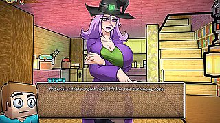 Minecraft Horny Craft - Hot Naked Witch And A Blowjob By Loveskysanhentai - Car Toon