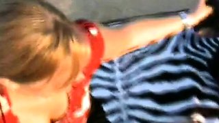 Outdoor Amateur Couple Fun with Facial