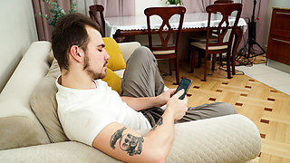 Petite erotic wife mouth filled while sucking ex long dick