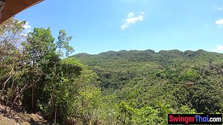 Ziplining amateur made sextape at home