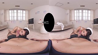Glamour asian beauty arousing VR clip