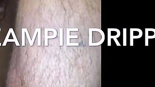 Amateur girl's big ass creampied, cuckold hubby films it dri