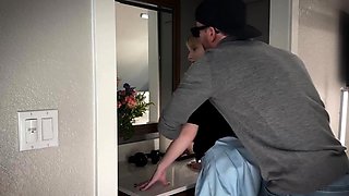 cute blonde chick having fun on dick