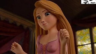 Rapunzel footjob
