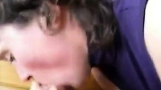 Mature French Amateur Gives a Quick Blowjob During Break