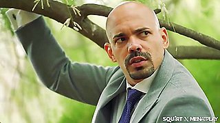 Suit Stepdaddy Cruising For Raw Sex Outdoors W Twinky Stud