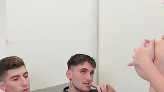 Our Boss's Wife Wants Us to Fuck Her, She's a Pig and She Wants Two Cocks to Forget the Husband