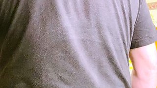 Cumshot amateur MILF suck and jerks dude in the bedroom