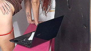 Married Woman with Her Boss in the Office!