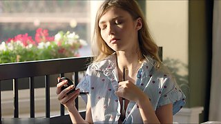 Brunette's Wild Panty Passion with Brush Desire