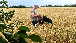 Blonde Cowgirl Gets Creampied in the Field