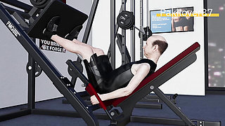 Animation desi wife fucked hard in gym by trainer