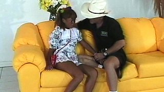 Double handjob in young on old amateur clip