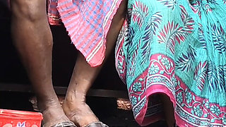 Bhabhi and Dewar Outdoor Bathroom Sex