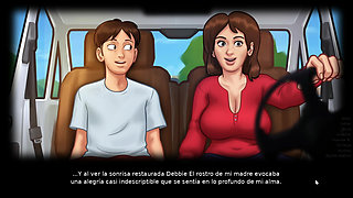 Stepmom in love doing oral sex in the car