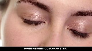 Punishteens - blonda young wants to get smacked by daddy