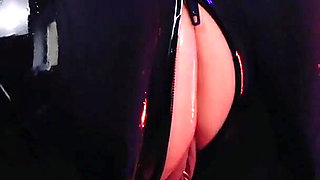 Latex Hot Teasing Video, Rubber Catsuit