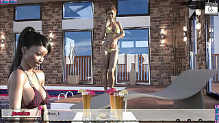 Fun With My Goddaughter Christine & Her Friend Jessica in a Private Water Pool _ Step Uncle Dreams About Tight 18 Years Pussy