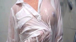 Amateur striptease and Solo masturbation