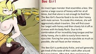 Monster Girl Quest - Bee Girl Scenes + CGI