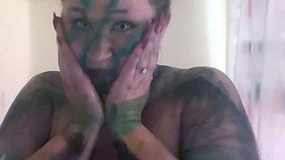 Big boobs milf masturbates with her dildo