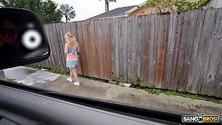 Bangbros - candy lane enjoys every moment in the pound bus and grins as she gets a messy facial cumshot