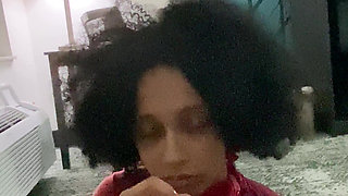 Slave Strokes Daddy's big dick