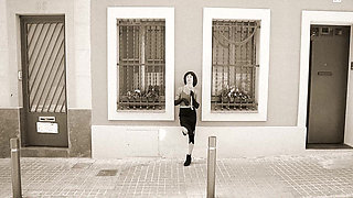 The Naughty Newspaper Chase. Black and White Hot Funny Sex Video