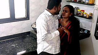 Indian woman with a banging body is fucked in the kitchen