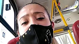 Sara Squirts In The Bus