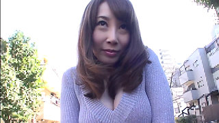 Asian MILF Aya Kisaki teased in public with a remote vibrator