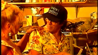 Blonde in love...kitchen sex