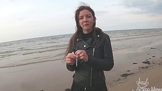 Two girls are having lesbian sex in the car with a dominatrix