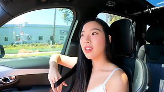 Elle Lee - Asian Elie Lee Shows Pussy In Public And Craves