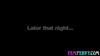 Tricky guy lures latina stepsis into sex