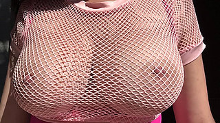 Italian Big Tits MILF Artemisia Love Showing Her Horny Big Tits Outdoor and Making Them Bounce