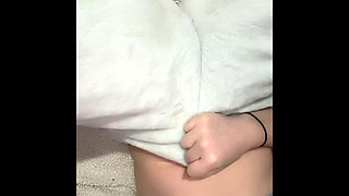 Masturbating in bed with a full bladder and pissing all over my bed when I cum